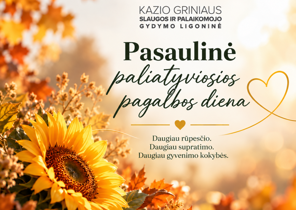 Minime Pasaulinę paliatyviosios pagalbos dieną 