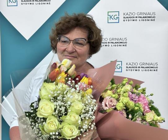2024 Metų gydytoja išrinkta VšĮ K. Griniaus slaugos ir palaikomojo gydymo ligoninės gydytoja Laima Geduškaitė