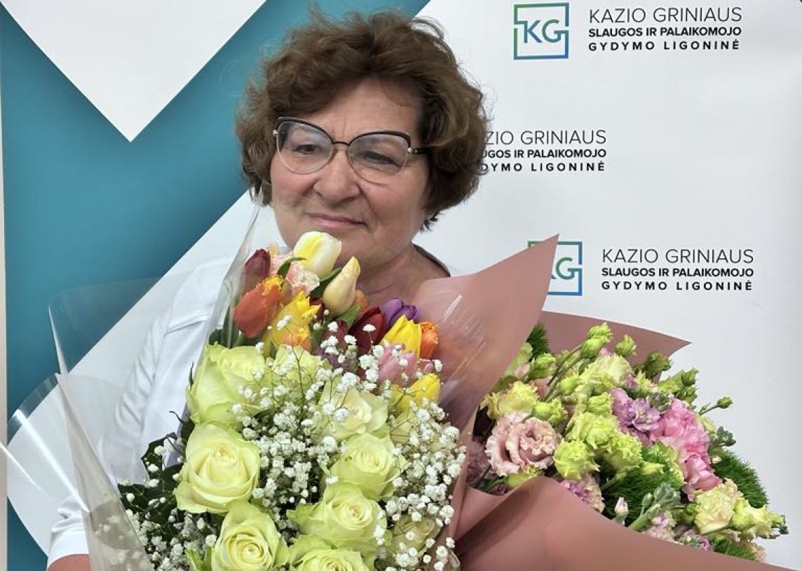 2024 Metų gydytoja išrinkta VšĮ K. Griniaus slaugos ir palaikomojo gydymo ligoninės gydytoja Laima Geduškaitė