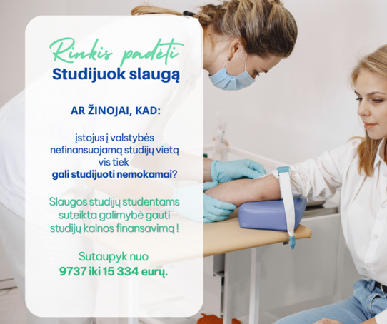 Rinkis padėti - sudijuok slaugą